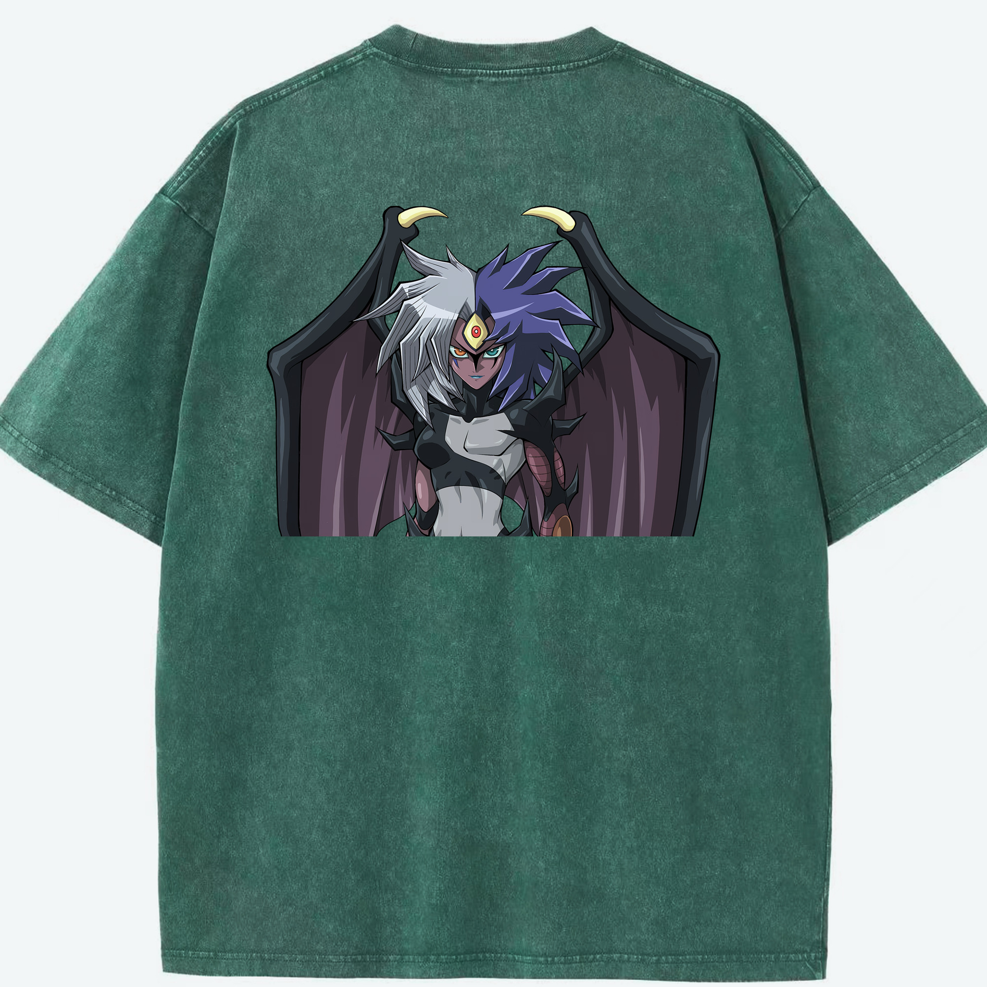 （画像用） 遊☆戯☆王 Yu-Gi-Oh! 綿100% ヴィンテージ風 半袖Tシャツ（背面プリント）